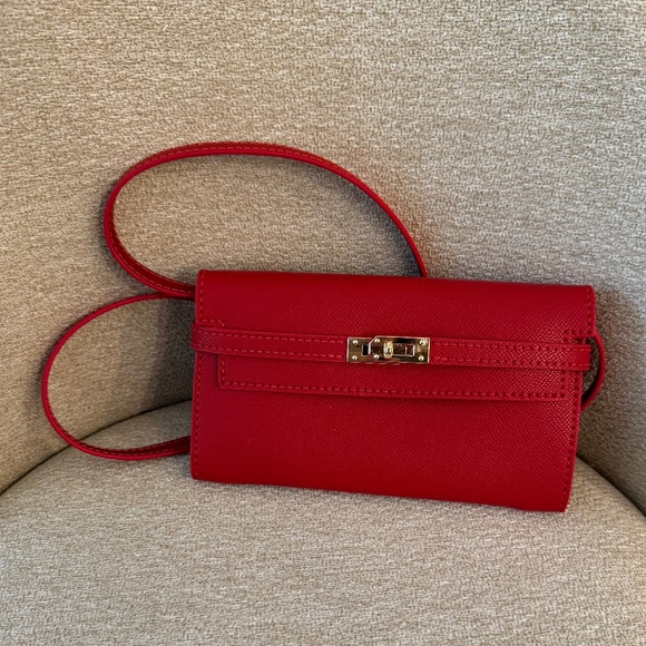 Popsewing Handbags - Handmade long wallet clutch crossbody bag